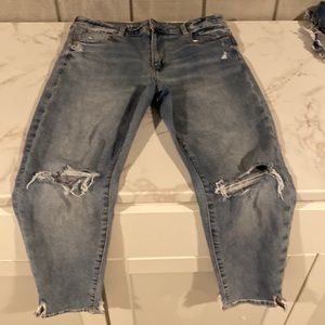 American Eagle Super High Rise Jegging short size 14